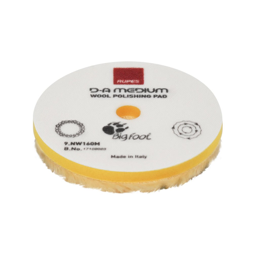 RUPES D - A Medium Wool Polishing Pad 80mm - Yellow [9.NW80M] - Houseboatparts.com