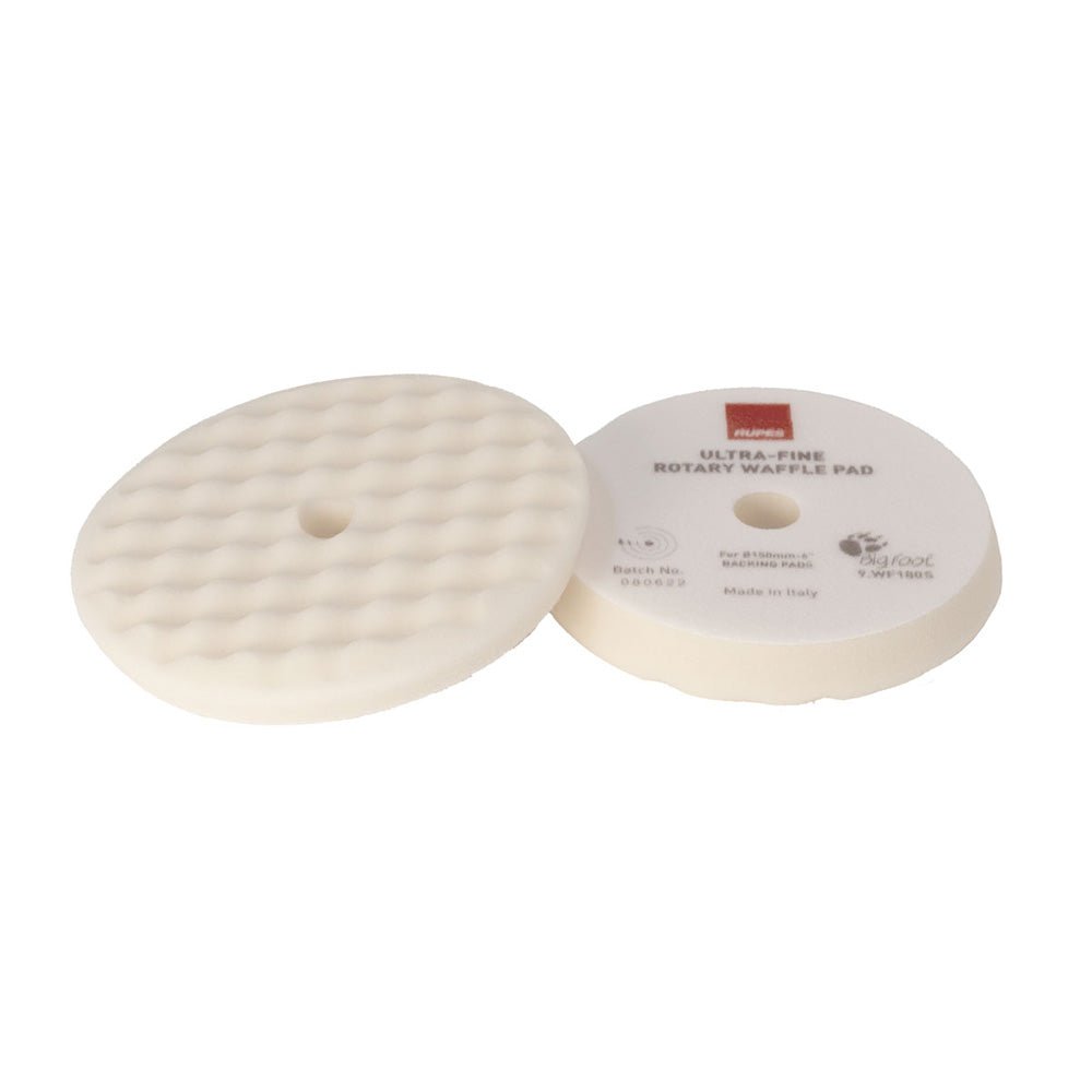 RUPES Velcro Waffle Ultra - Fine Polishing Foam Pad f/Rotary Polishers 180mm - White [9.WF180S] - Houseboatparts.com