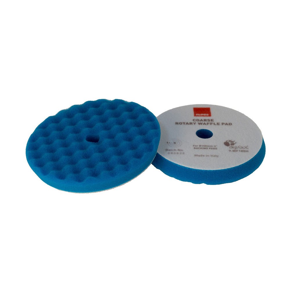 RUPES Velcro Waffle Coarse Polishing Foam Pad f/Rotary Polishers 90mm - Blue [9.WF90H] - Houseboatparts.com
