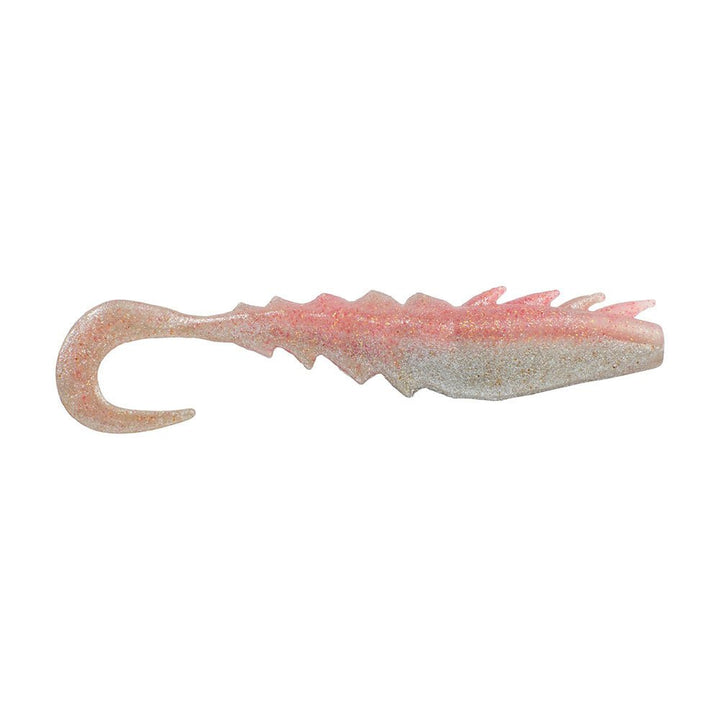 Berkley Gulp! Saltwater Nemesis Prawn Curl Tail - 4" - Flamingo Chrome GSNPCT4 - FLAMC [1637569] - Houseboatparts.com