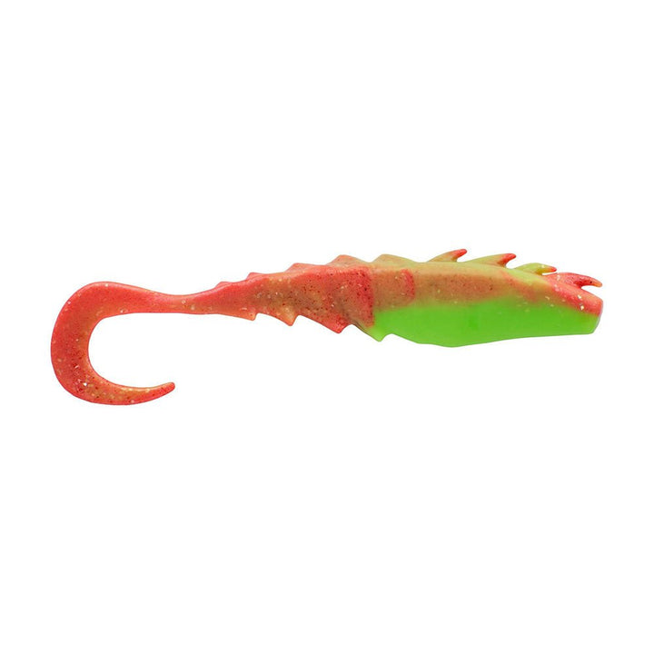 Berkley Gulp! Saltwater Nemesis Prawn Curl Tail - 4" - Nuclear Chicken GSNPCT4 - NCH [1551579] - Houseboatparts.com