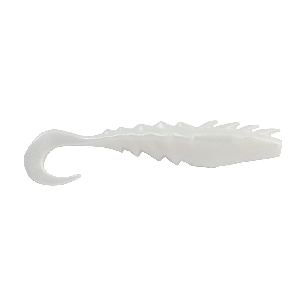 Berkley Gulp! Saltwater Nemesis Prawn Curl Tail - 4" - Pearl White GSNPCT4 - PW [1551576] - Houseboatparts.com