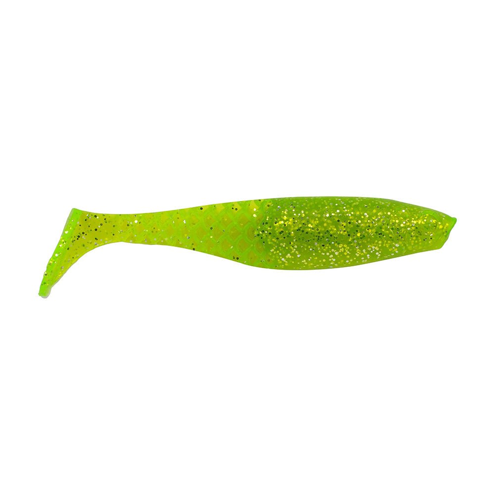 Berkley PowerBait Paddlin' PowerStinger - 4.25" - Chartreuse Silver Flash BSWPBSPDPS4.25 - CHCFL [1637626] - Houseboatparts.com