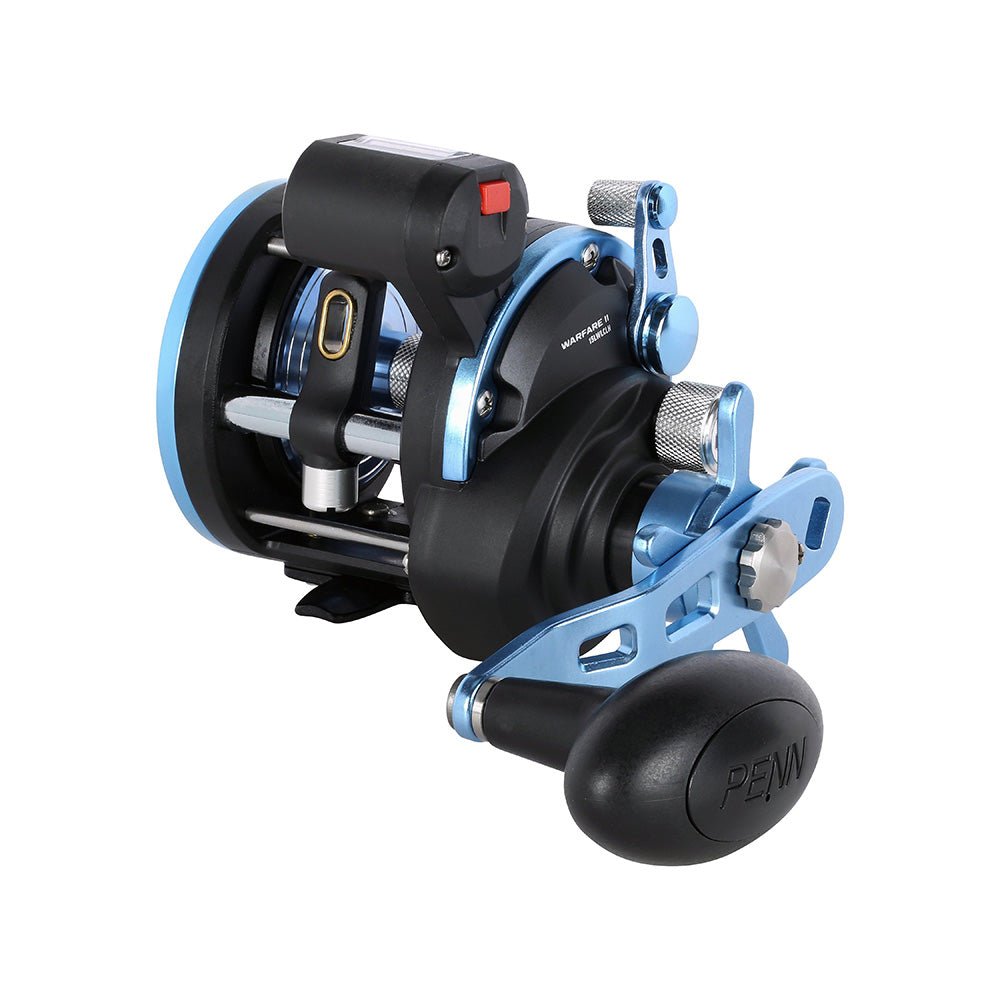 PENN WARII15LWLCLH Warfare II Level Wind 15 Left Hand Conventional Reel w/Line Counter [1639681] - Houseboatparts.com