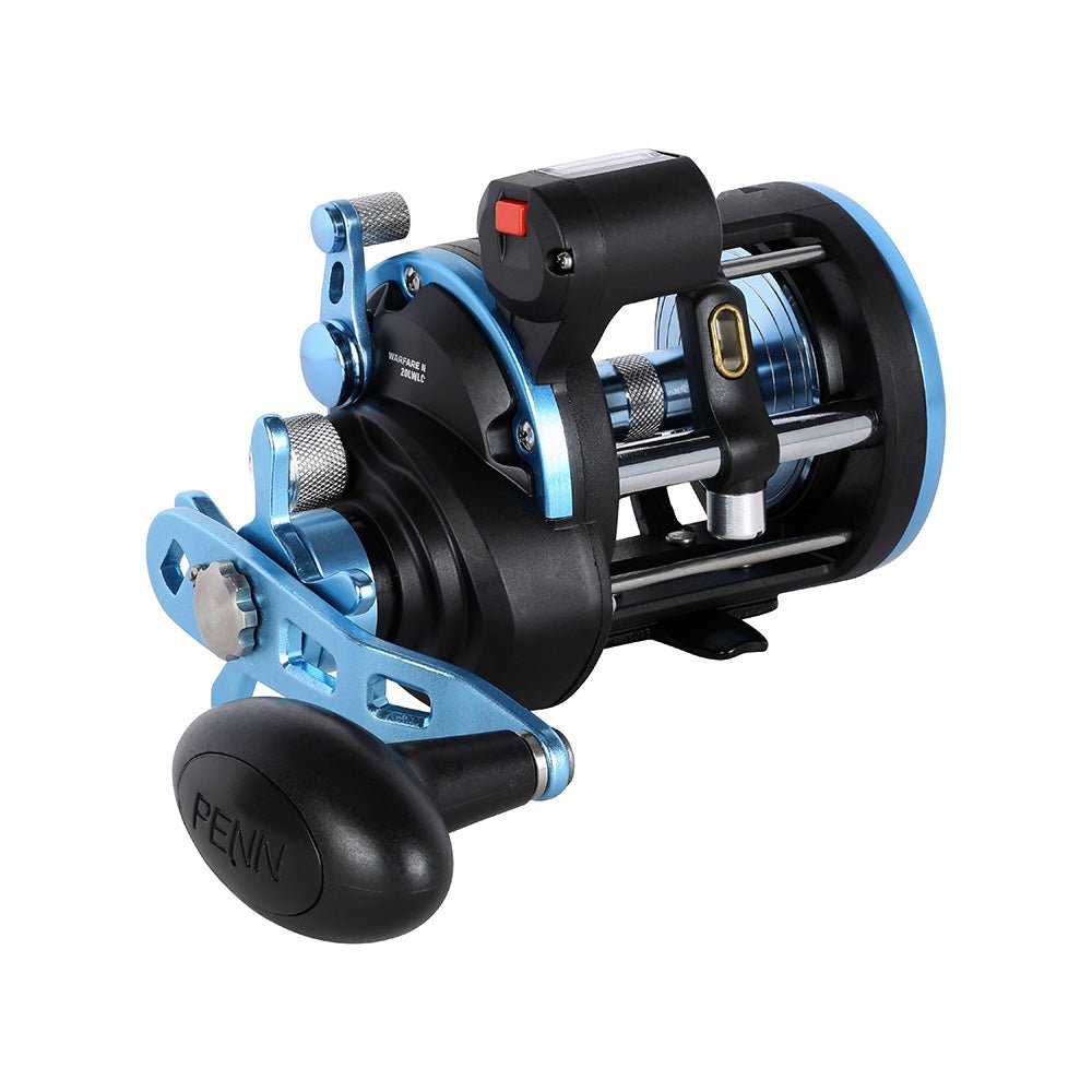 PENN WARII20LWLC Warfare II Level Wind 20 Right Hand Conventional Reel w/Line Counter [1639165] - Houseboatparts.com