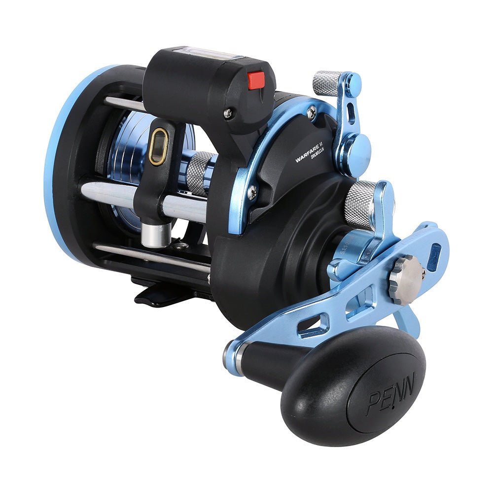 PENN WARII20LWLCLH Warfare II Level Wind 20 Left Hand Conventional Reel w/Line Counter [1639682] - Houseboatparts.com