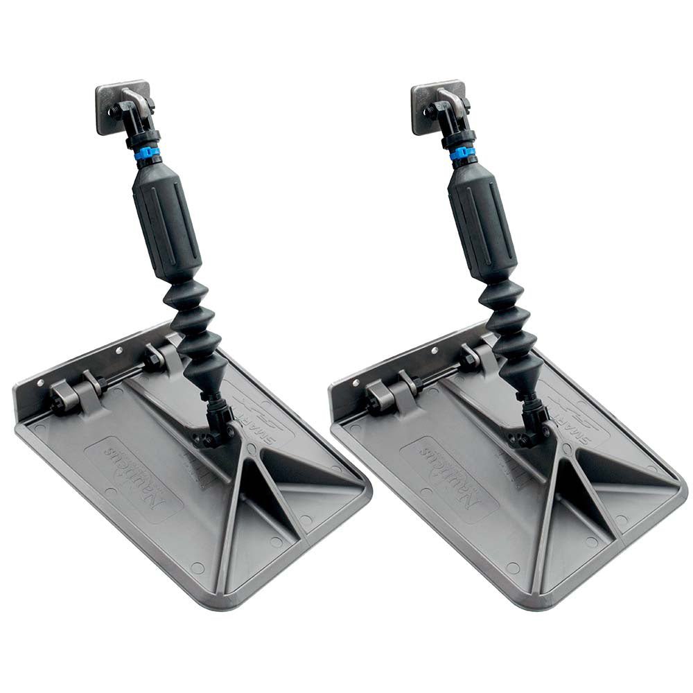 Lectrotab SX 9.5 x 10 Smart Tabs 16 - 18' Boats w/60lb Actuators - 60 - 150HP - Gunmetal Grey [SXG9510 - 60] - Houseboatparts.com