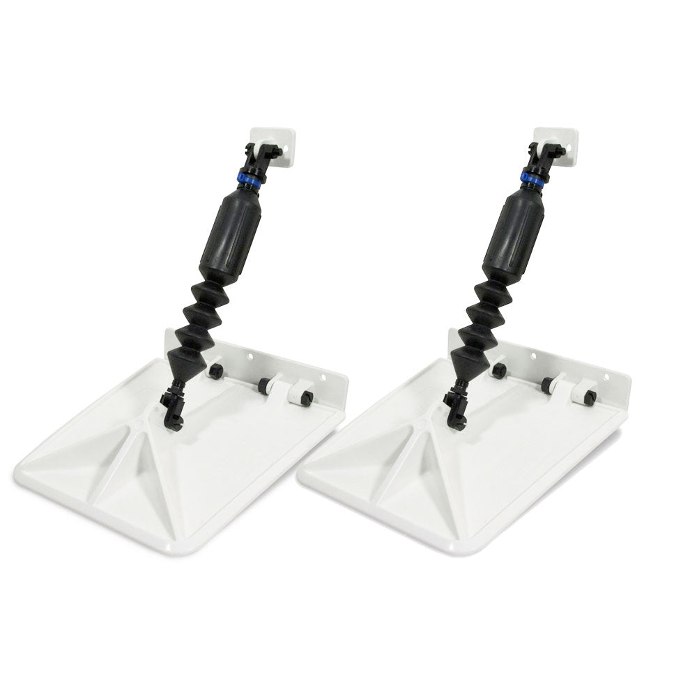 Lectrotab Smart Tabs SX 9.5 x 10 f/15 - 18 Boat w/60 - 135HP - White [SXW9510 - 60] - Houseboatparts.com