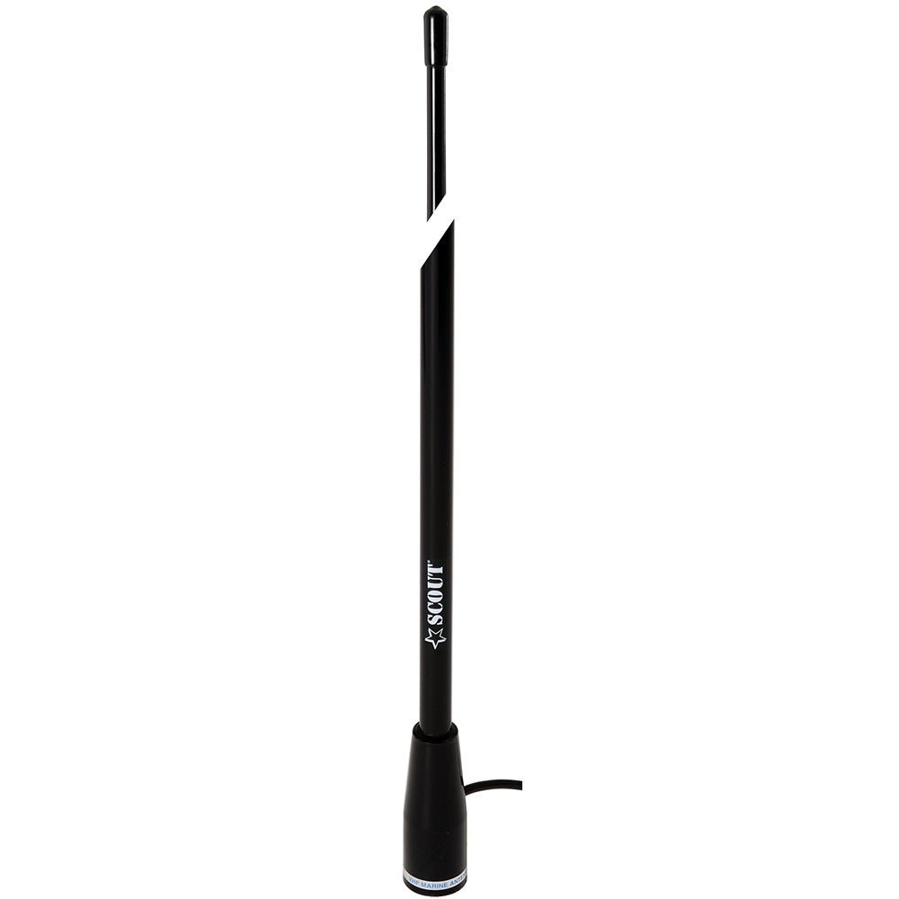 Scout 5' Black VHF Antenna 3dB Nylon Ferrule w/5M RG - 58 Coax KS - 22 [PF AN NVHF00004T] - Houseboatparts.com