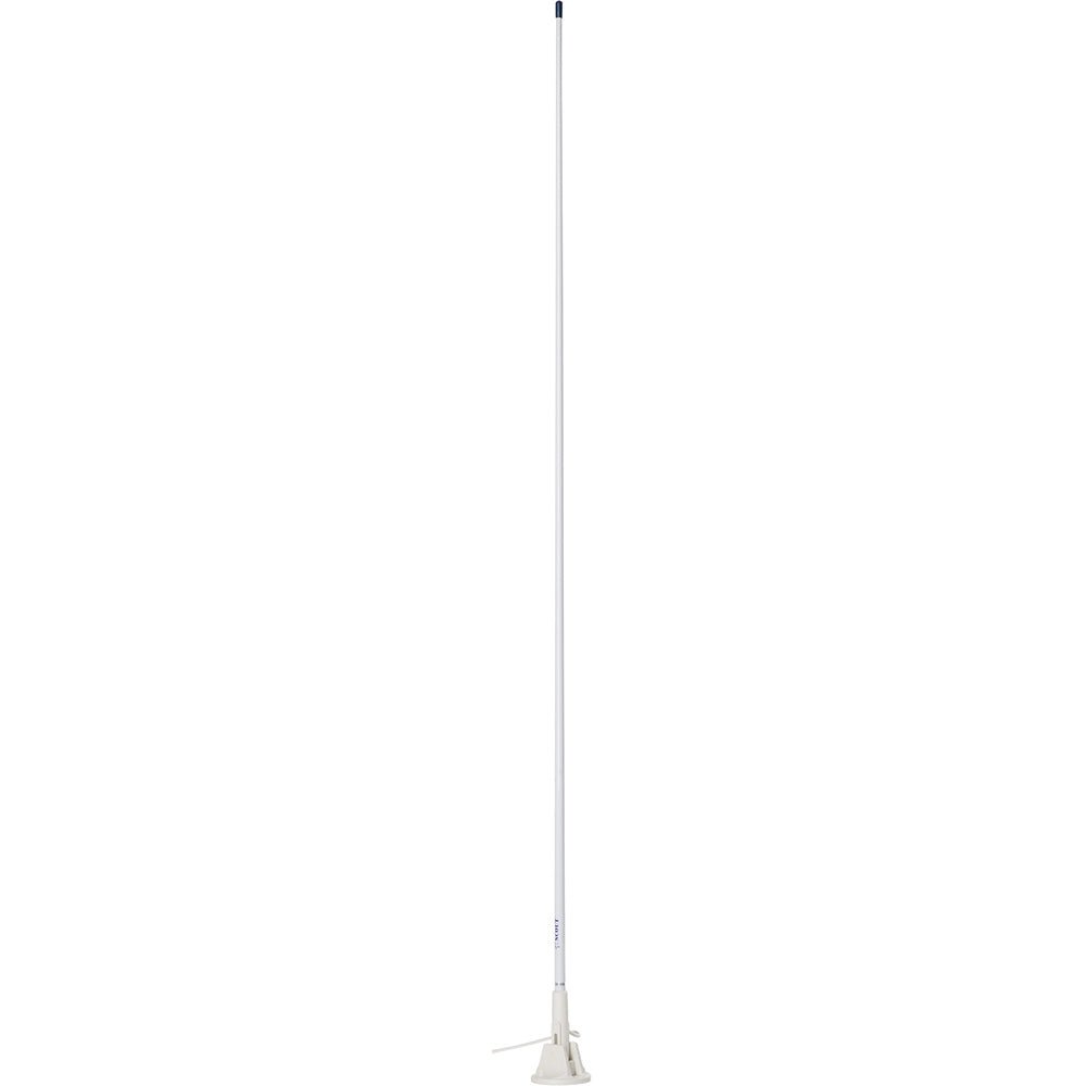 Scout 5' White VHF Antenna 3dB Lift Lay Mount w/5M RG - 58 [PF AN NVHF00005] - Houseboatparts.com