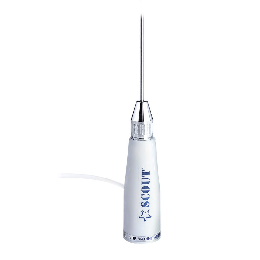 Scout 3.3' Stainless VHF Whip Antenna 3dB w/5M RG - 58 Coax KS23A [PF AN NVHF00006T] - Houseboatparts.com
