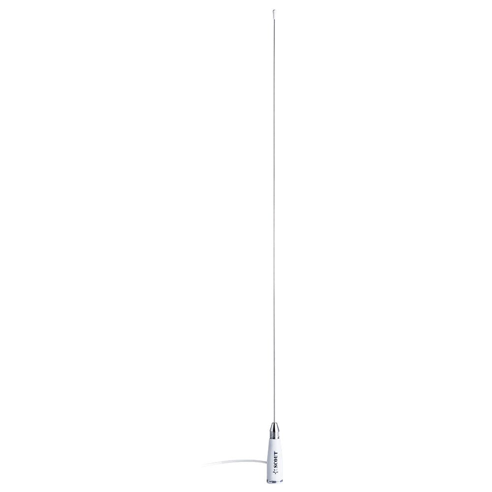 Scout 3.3' Stainless VHF Whip Antenna 3dB w/5M RG - 58 Coax KS23A [PF AN NVHF00006T] - Houseboatparts.com
