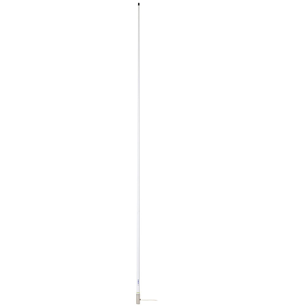 Scout 8' White VHF Antenna 6dB Heavy Stainless Steel Ferrule w/6M RG - 8x Includes PL - 259 Heavy Duty Offshore Antenna KS - 43 [PF AN NVHF00020T] - Houseboatparts.com