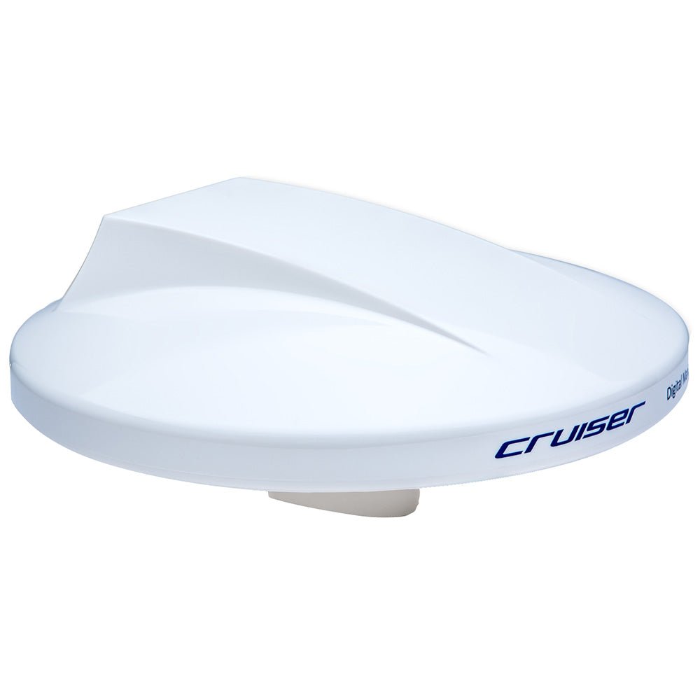 Scout Cruiser 10" White TV Antenna Omnidirectional w/20M, 75 ohms, Cable [PF AN NTV001] - Houseboatparts.com