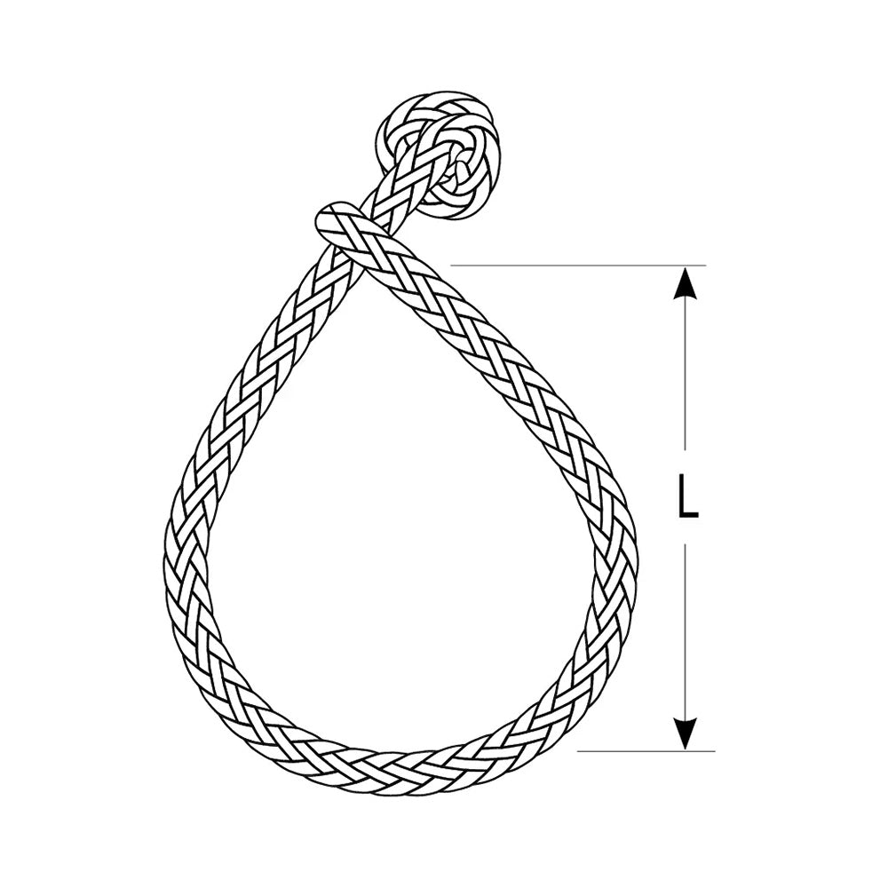 Ronstan Soft Shackle - Size XXL - 14mm x 100mm w/Robline Line [DSH - 14GRY] - Houseboatparts.com