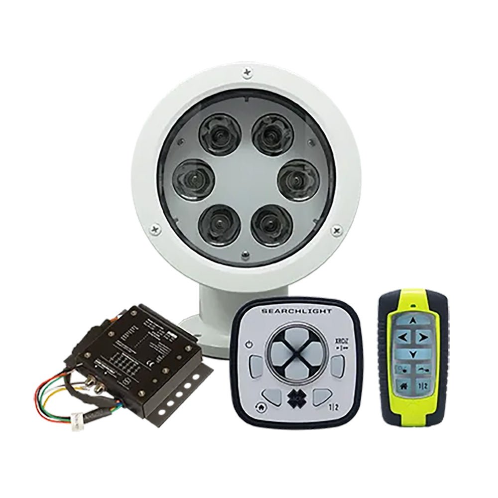 ACR RCL - 50 LED White Searchlight w/URP - 103 Wired Point Pad, URC - 104 Master Controller URC - 103 Wireless Handheld Remote [1980] - Houseboatparts.com