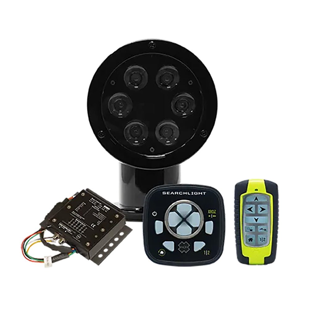 ACR RCL - 50 LED Black Searchlight w/URP - 103 Wired Point Pad, URC - 104 Master Controller URC - 103 Wireless Handheld Remote [1981] - Houseboatparts.com