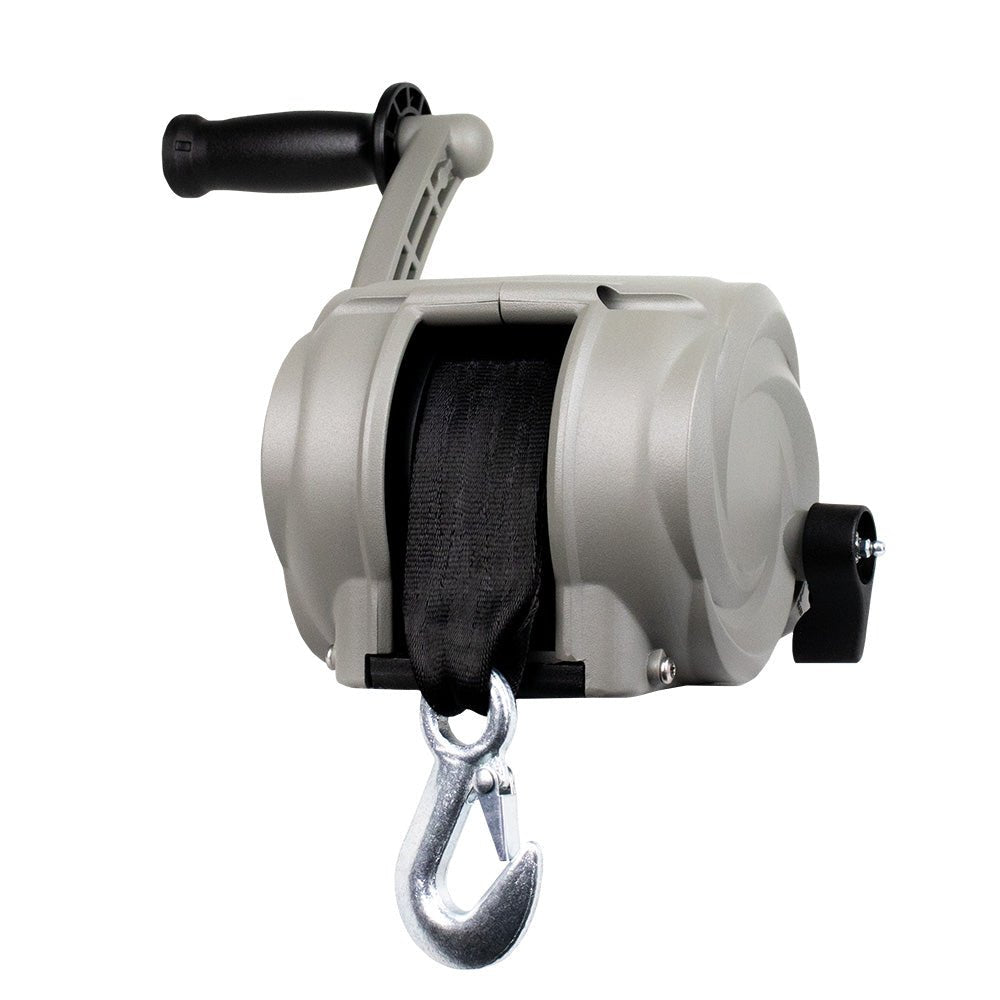 Powerwinch Premier Series Winch 2000lb, 8", Crank Arm - Saltwater Silver [21300 - W - 2000 - 8 - S - R] - Houseboatparts.com