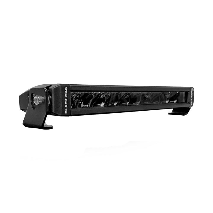 Black Oak Single Row Slim 10" 150W Dual Color LED Light Bar - White Yellow - Combo Beam [10C - AW] - Houseboatparts.com