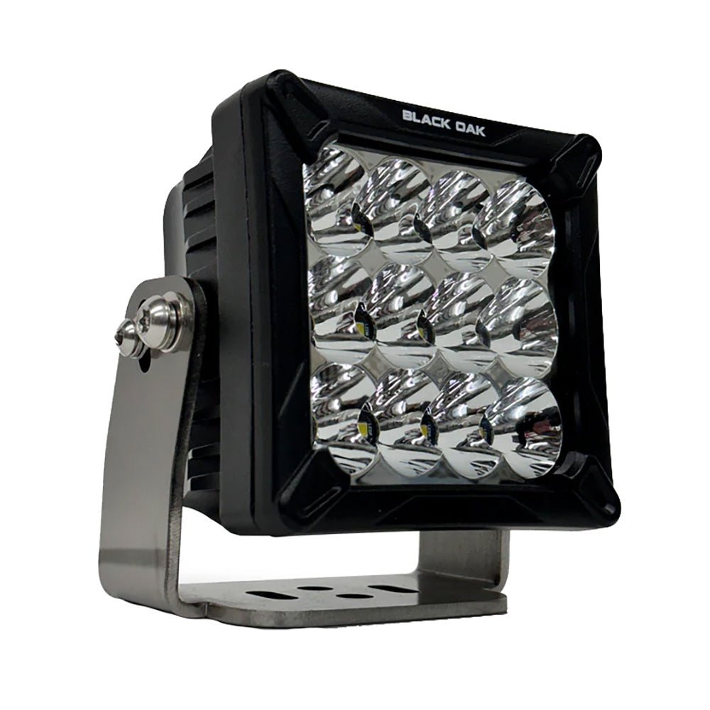 Black Oak 4" LED Pod Light - Black Housing - Bracket Mount - 120W - Combo Beam [4C - POD] - Houseboatparts.com