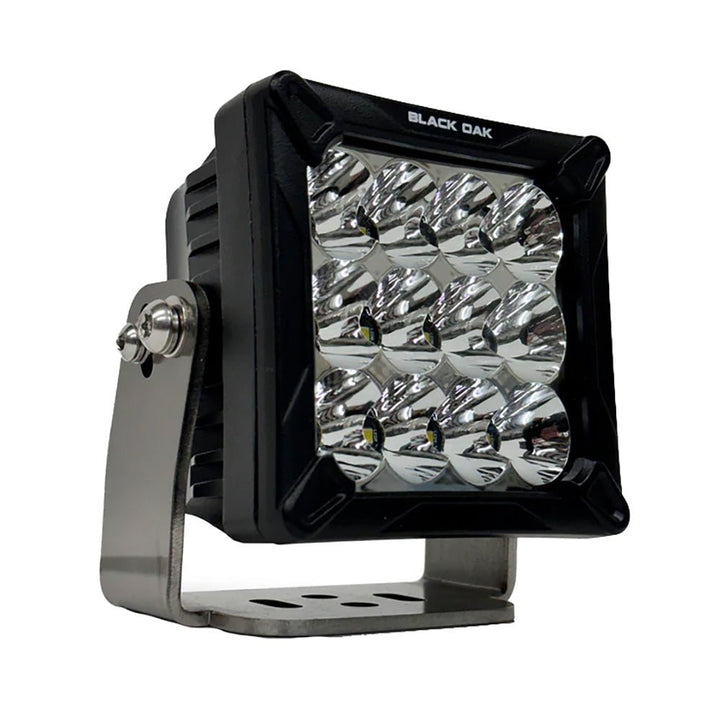 Black Oak 4" LED Pod Light - Black Housing - Bracket Mount - 120W - Combo Beam [4C - POD] - Houseboatparts.com