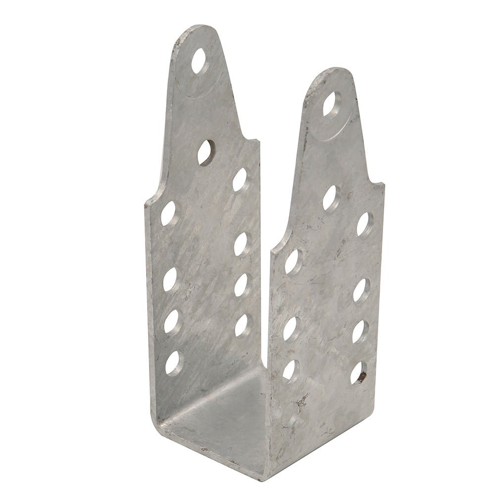 C.E. Smith Strap Bent Channel Upright Short Galvanized Bracket - 9" [250 - 021786 - 10EZ] - Houseboatparts.com