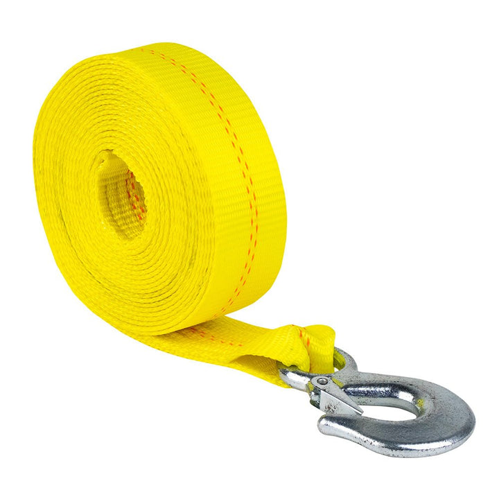 Powerwinch Tow Tight Winch Strap 2" x 20' - Yellow [21261] - Houseboatparts.com