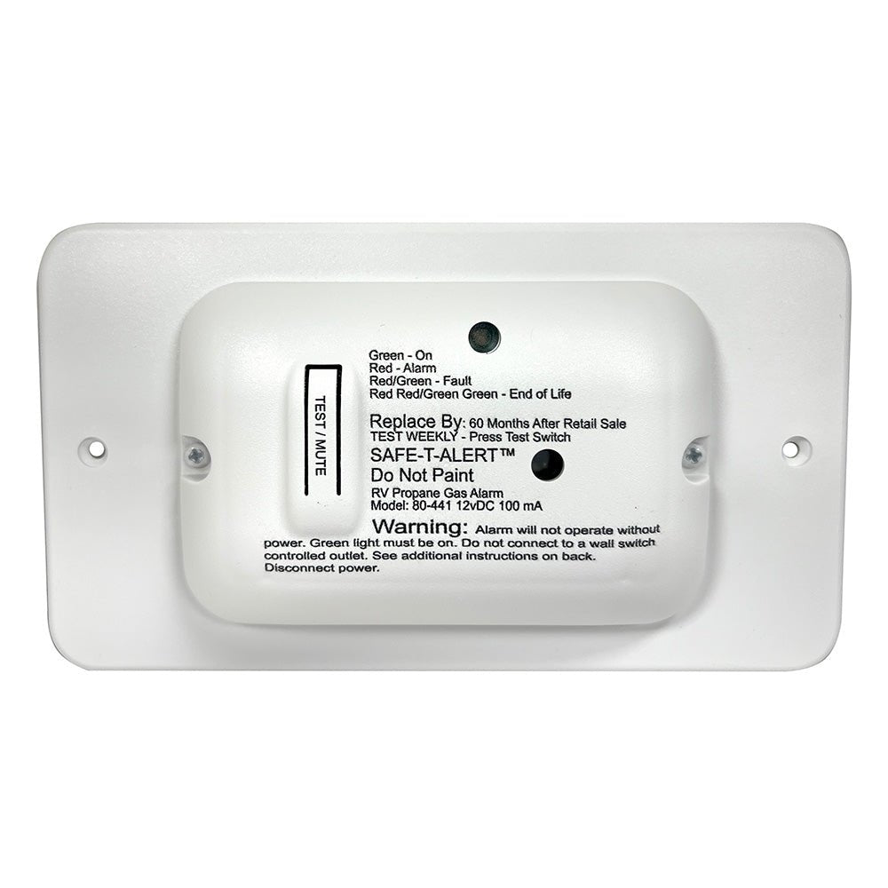 Safe - T - Alert 80 Series White Propane Gas Alarm - 12V [80 - 441 - WT - TR] - Houseboatparts.com