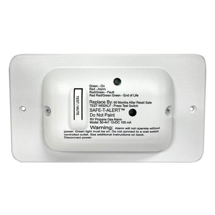 Safe - T - Alert 80 Series White Propane Gas Alarm - 12V [80 - 441 - WT - TR] - Houseboatparts.com