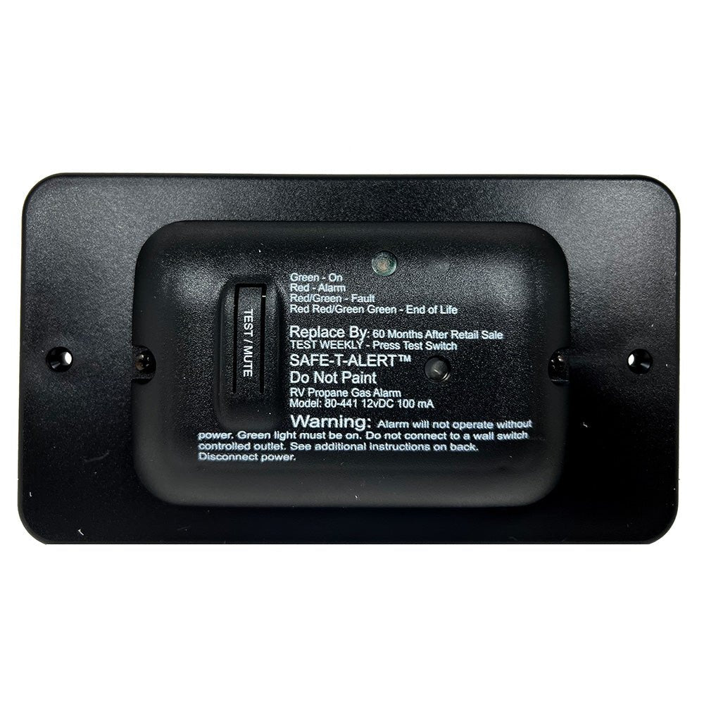 Safe - T - Alert 80 Series Black Propane Gas Alarm - 12V [80 - 441 - BL - TR] - Houseboatparts.com