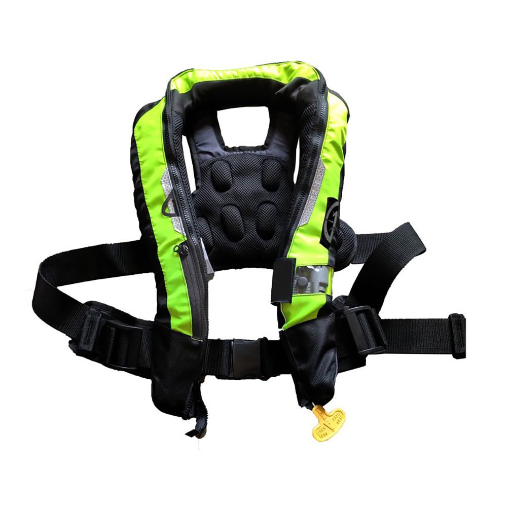 First Watch Auto/Manual Convertible 38g Inflatable PFD - Hi - Vis Yellow [FW - 40PROA/M - HV] - Houseboatparts.com