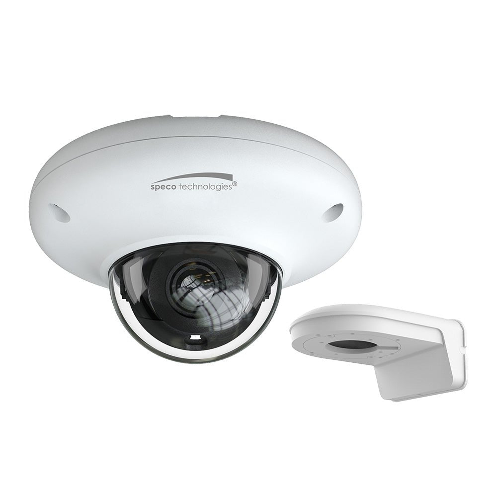 Speco 4MP H.265 Mini Dome AI IP IR Camera w/Wall Bracket - 2.8mm Lens - White [O4P4N] - Houseboatparts.com