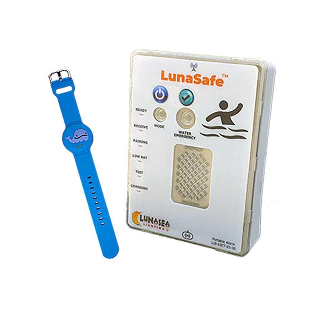 Lunasea Water Activated RF Transmitter w/Rechargeable Alarm Receiver - Blue [LLB - 64BL - 02 - K2] - Houseboatparts.com