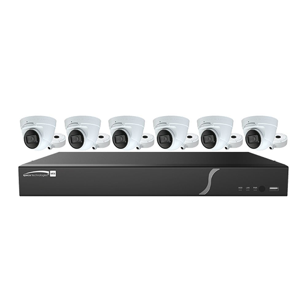 Speco 8 Channel, 2TB Recorder w/6 4MP Turret Cameras [ZIP86T2] - Houseboatparts.com