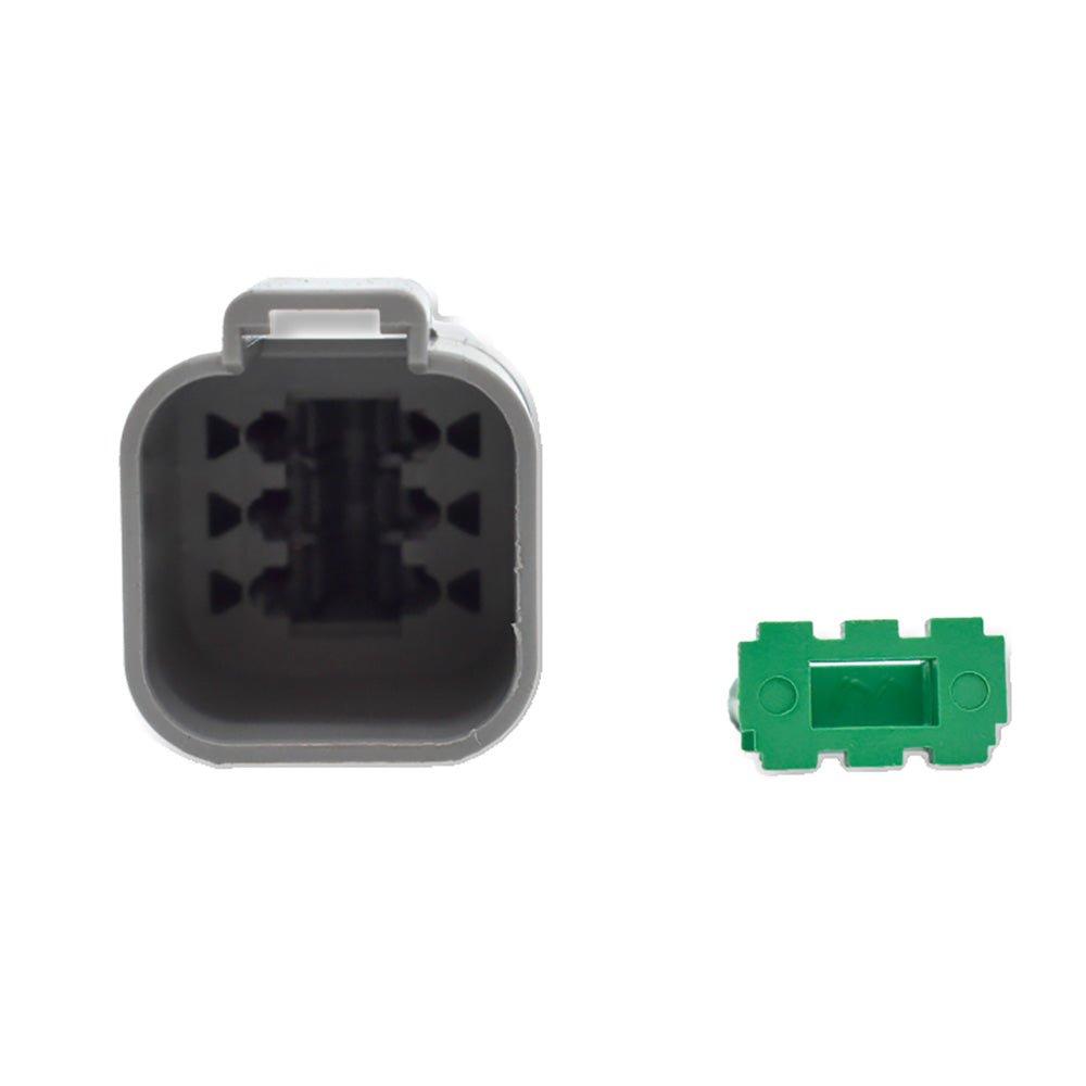 Bluewater 6 Position Male Deutsch Connector w/Wedge Lock [DT04 - 6P] - Houseboatparts.com