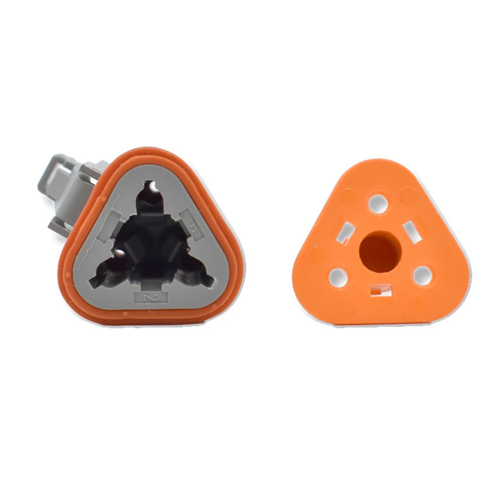 Bluewater 3 Position Female Deutsch Connector w/Wedge Lock [DT06 - 3S] - Houseboatparts.com