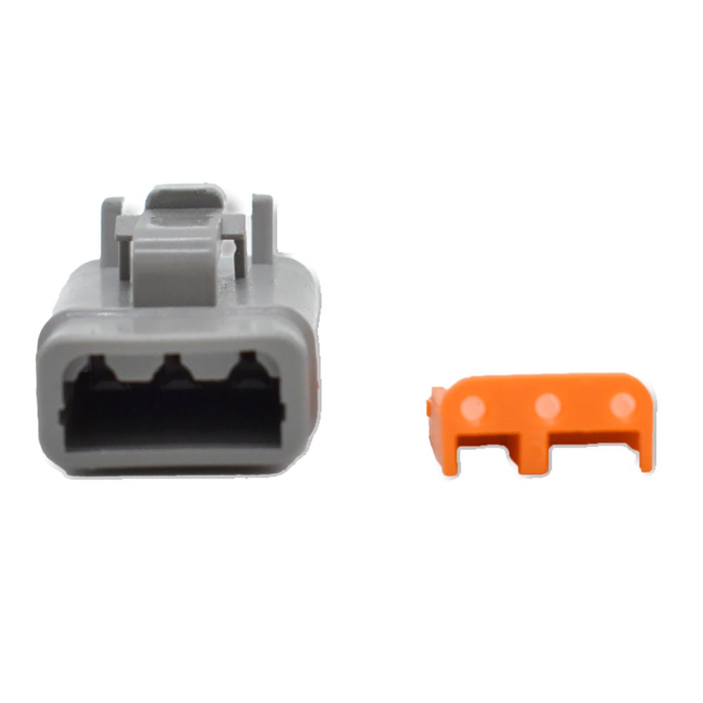 Bluewater 3 Position DTM Female Connector w/Wedge Lock [DTM06 - 3S] - Houseboatparts.com