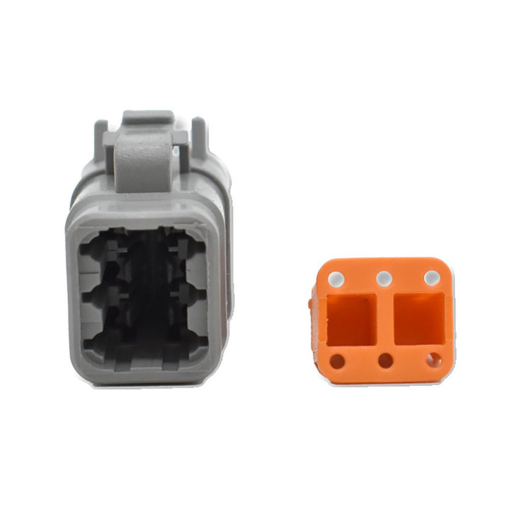 Bluewater 6 Position DTM Female Connector w/Wedge Lock [DTM06 - 6S] - Houseboatparts.com
