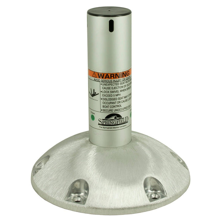 Springfield 2 - 3/8" Explorer Fixed - Height Locking Pedestal - 10" [1250310 - MLNS] - Houseboatparts.com