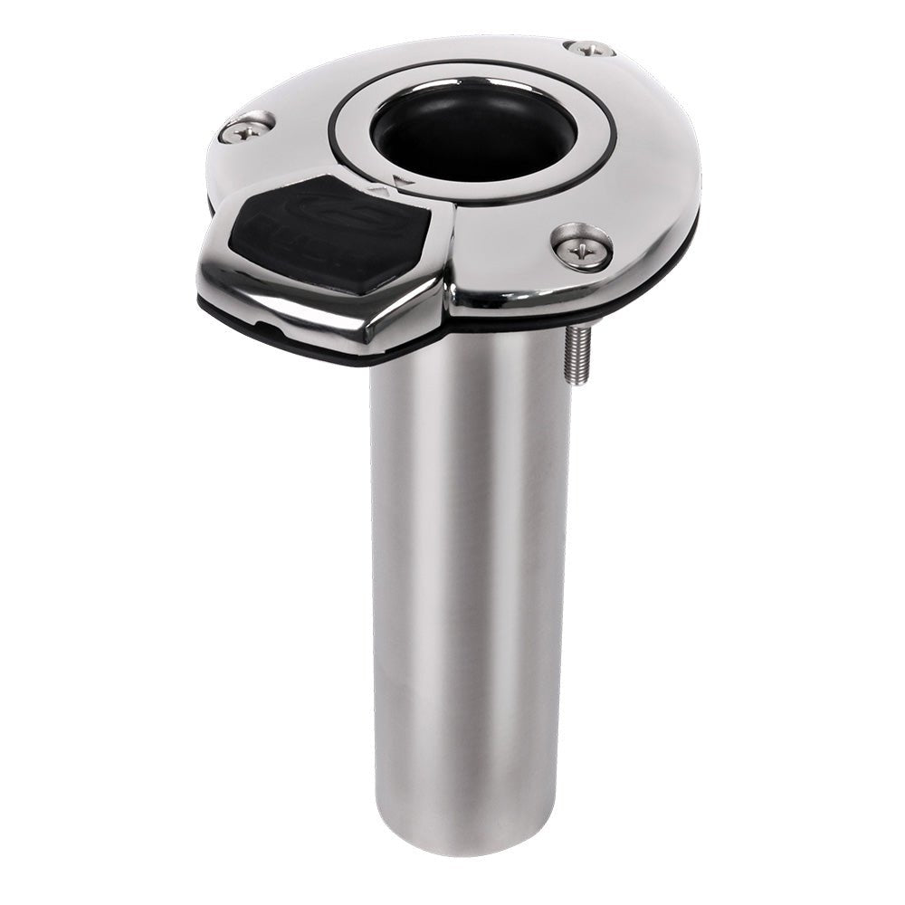 Exploding Fish EVO - 360 Flush Mount Rotating Rod Holder w/8.5" Tube at 0 Degrees [2ER008] - Houseboatparts.com