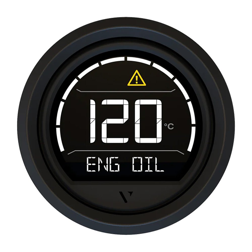 Veratron VL Digital 52 w/Triangular Black Bezel [B00205701] - Houseboatparts.com