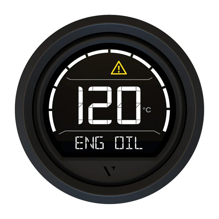 Veratron VL Digital 52 w/Triangular Black Bezel [B00205701] - Houseboatparts.com