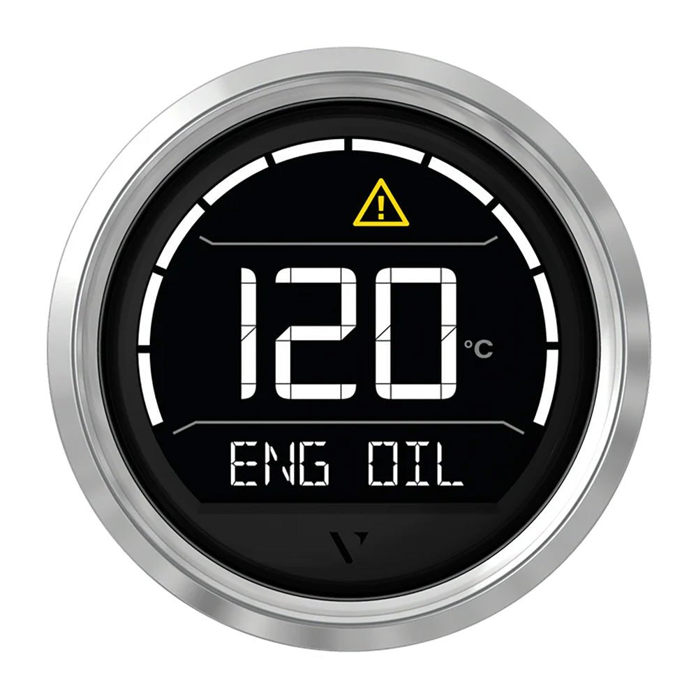 Veratron VL Digital 52 w/Triangular Chrome Bezel [B00205703] - Houseboatparts.com