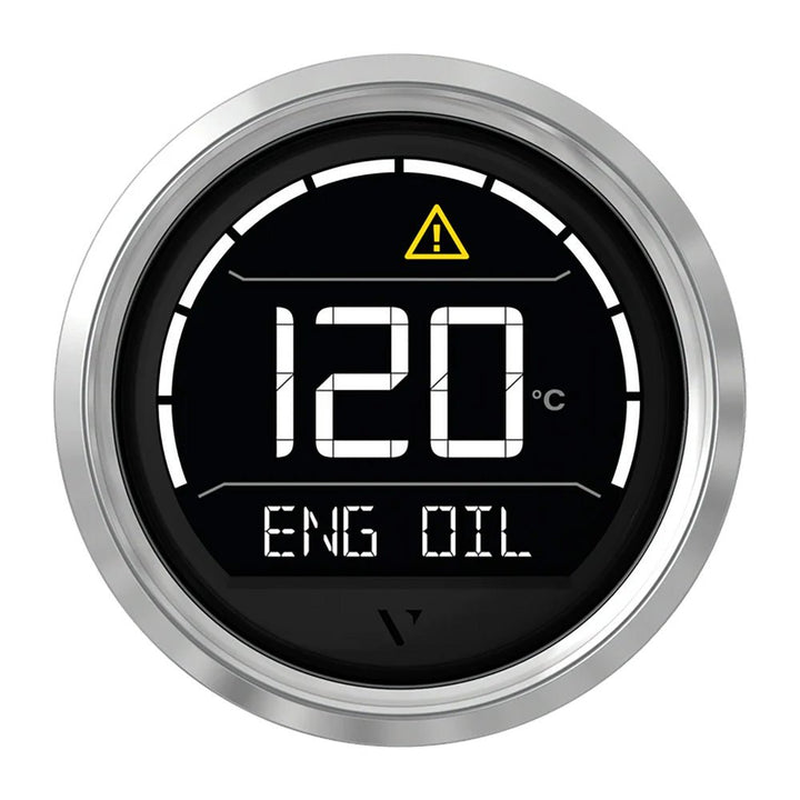 Veratron VL Digital 52 w/Triangular Chrome Bezel [B00205703] - Houseboatparts.com