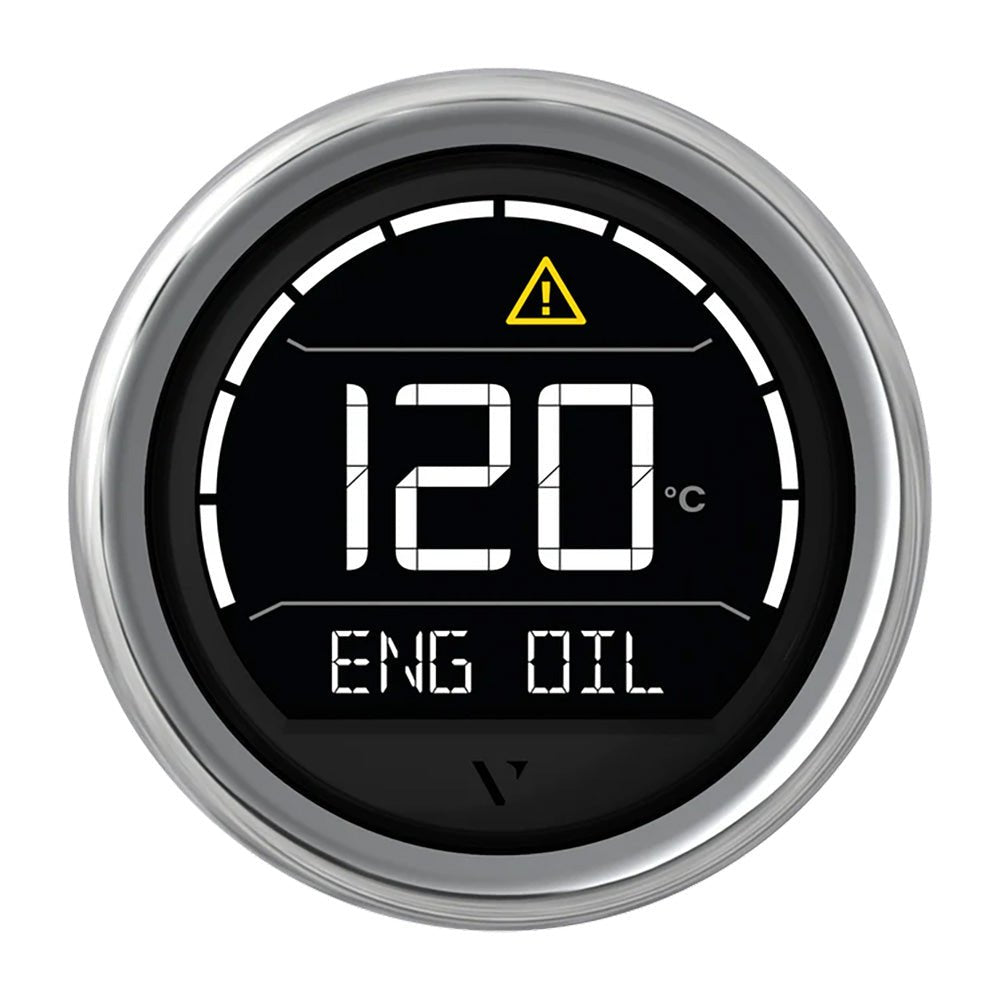 Veratron VL Digital 52 w/Round Chrome Bezel [B00205704] - Houseboatparts.com