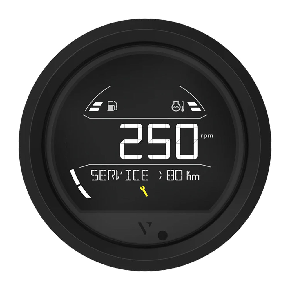 Veratron VL Digital 85 w/Triangular Black Bezel [B00205801] - Houseboatparts.com