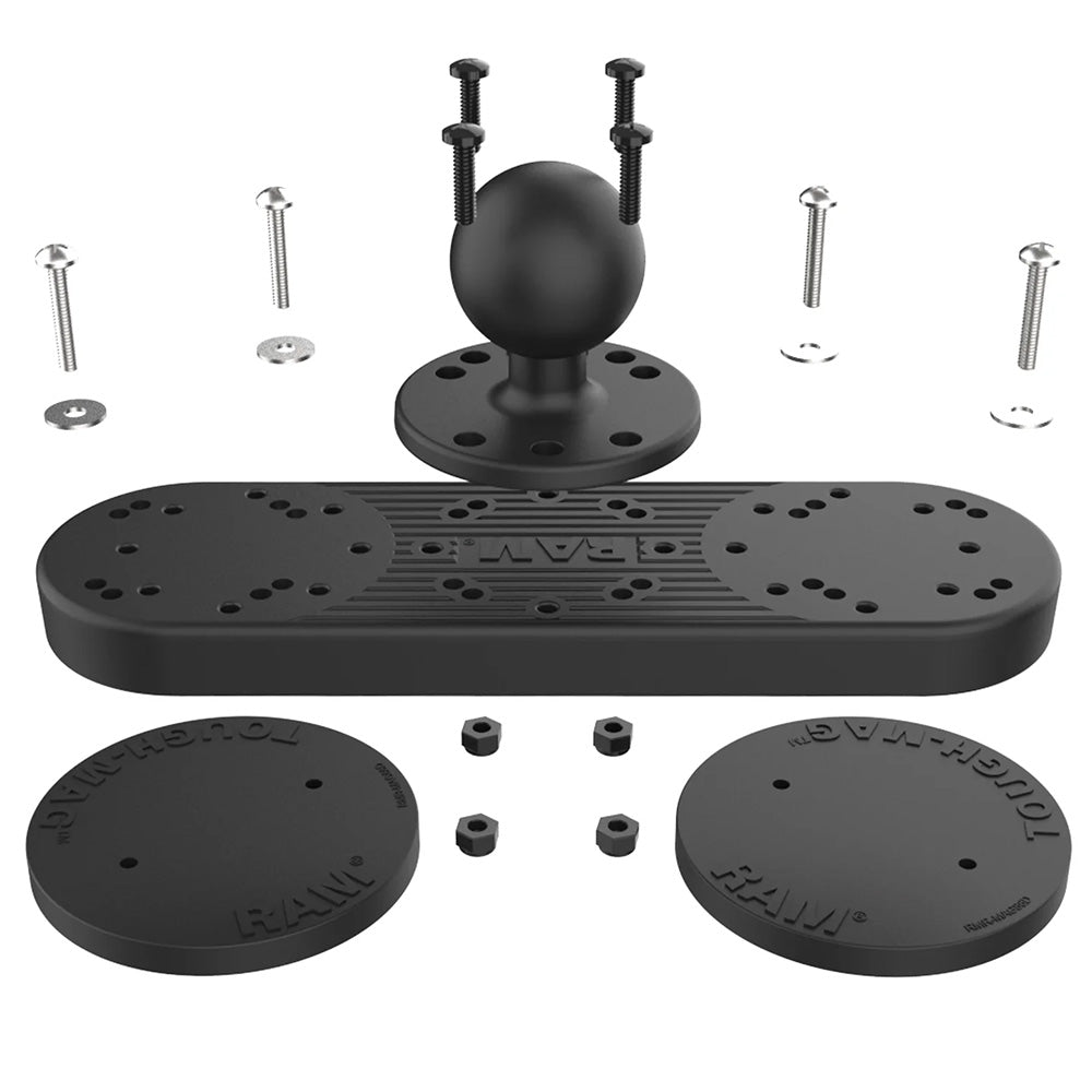 RAM Mount RAM Tough - Mag Double Magnetic Ball Base [RAM - 202 - 333 - MAG88U] - Houseboatparts.com