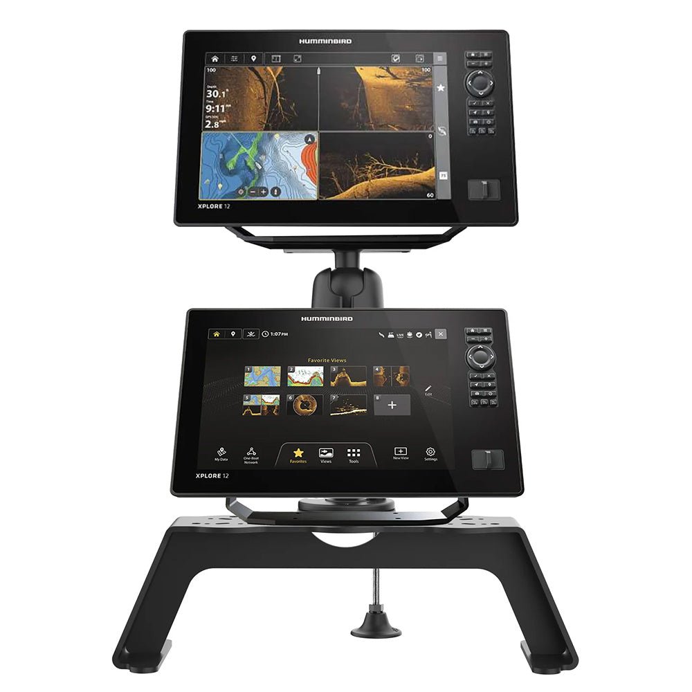 RAM Mount RAM Fishfinder Deck Kit w/Humminbird Helix 8 - 10 XPLORE Mount [RAM - FF1 - D - 202 - 25 - 202] - Houseboatparts.com