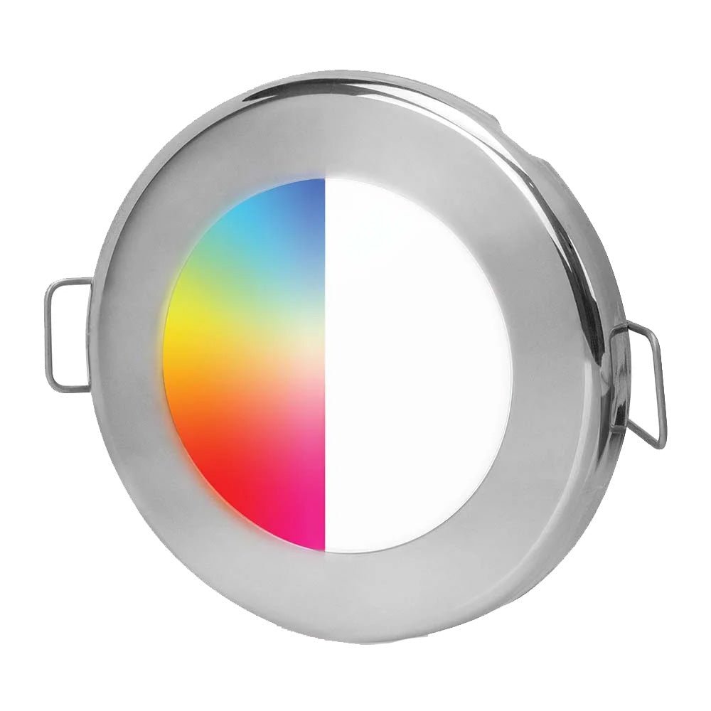 Hella Marine EuroLED75 RGBW Downlight - Stainless Steel Bezel [017884011] - Houseboatparts.com
