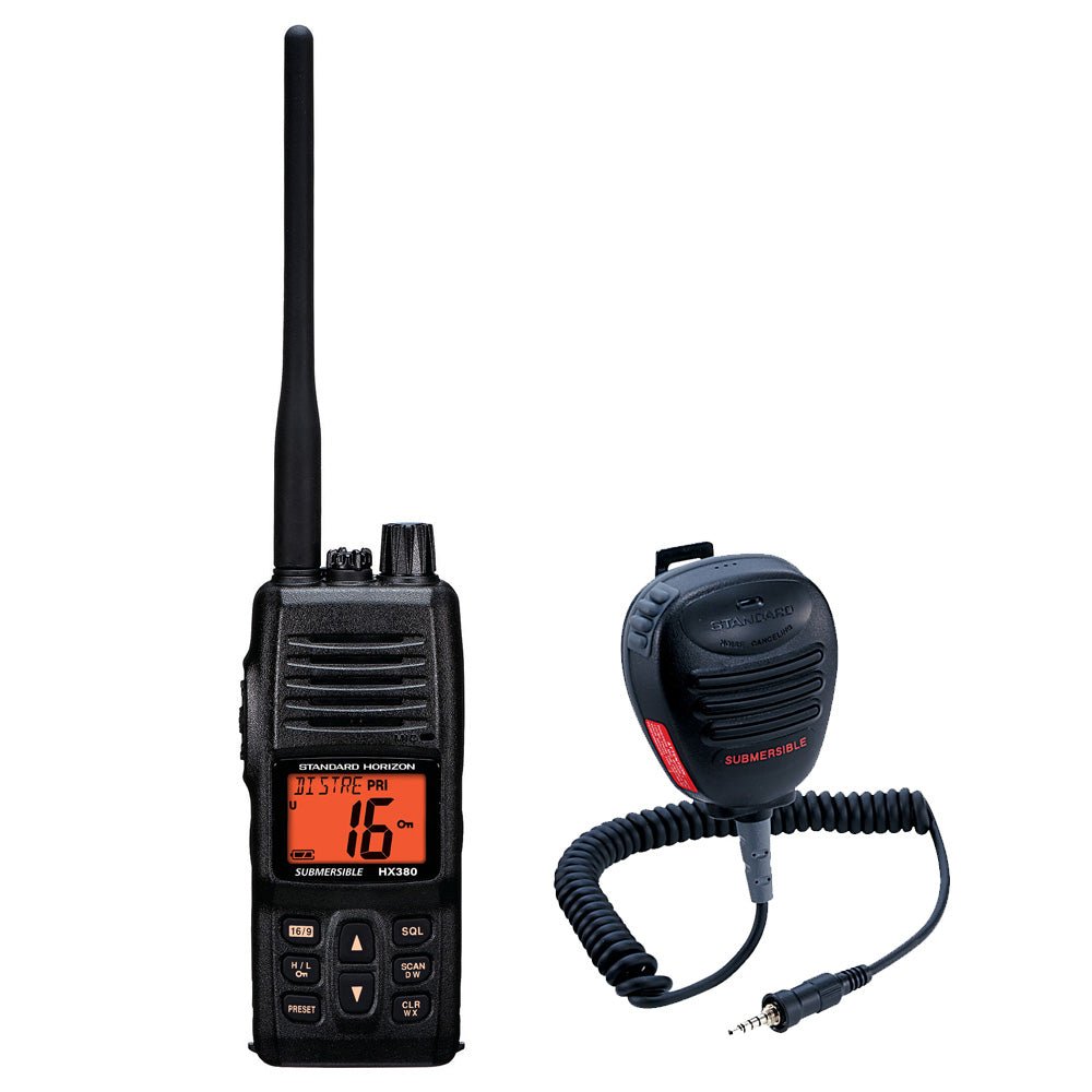 Standard Horizon HX380 Handheld VHF w/FREE CMP460 Speaker Mic [HX380/CMP460] - Houseboatparts.com